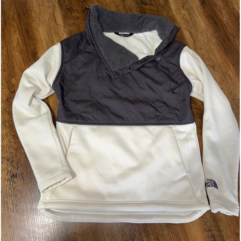 The North Face Women's XS Rosie Po Fleece Sherpa Pullover Asymmetrical Neck